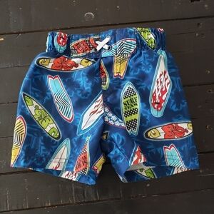 Circo Baby Boy 18 Months Swim Trunks Shorts Blue Colorful Surf Boards
